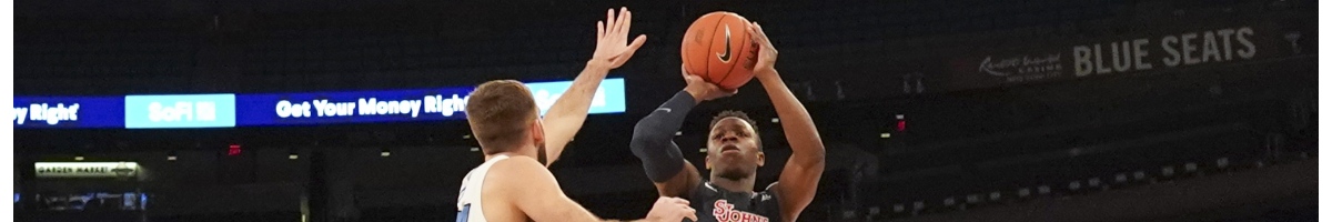 Rasheem Dunnof St. John's Red Storm shoots ball during l game in the Big East Tournament