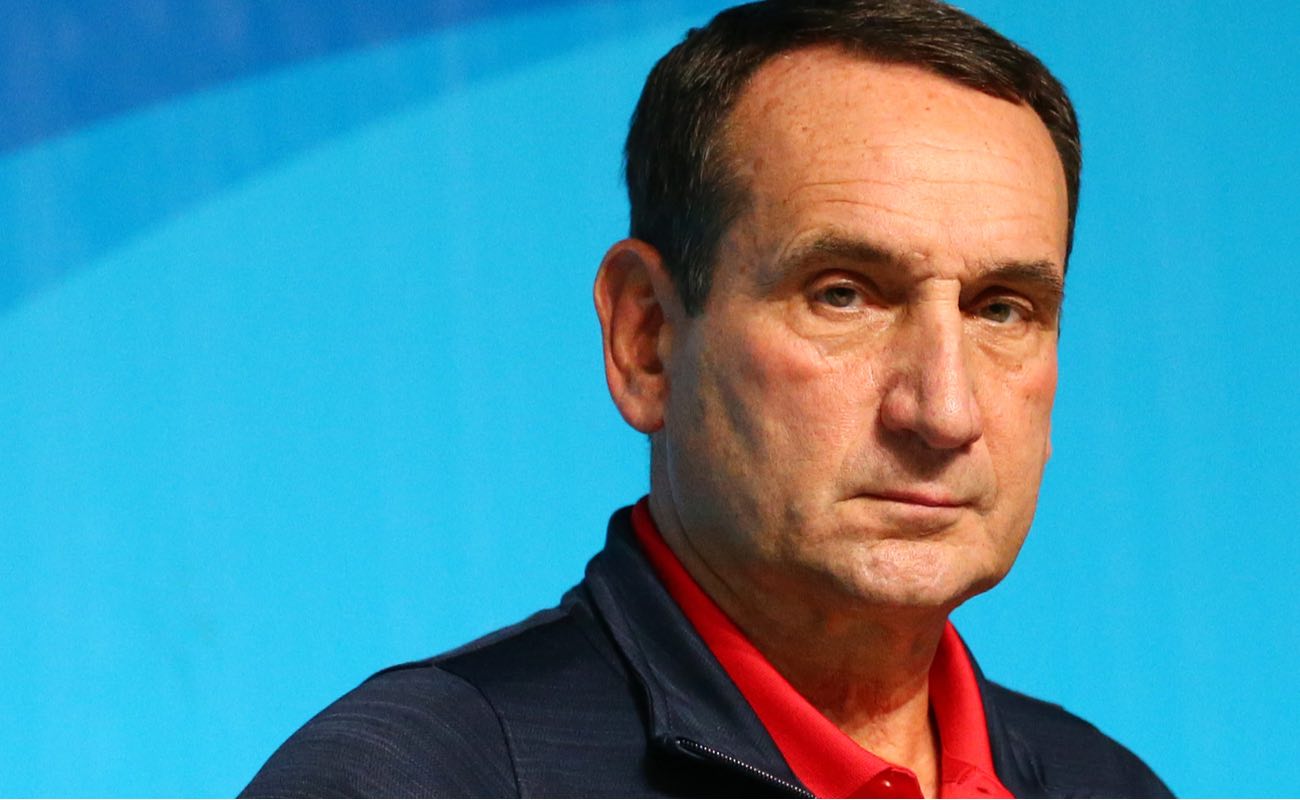 Team USA coach Mike Krzyzewski potrait at Rio 2016 Olympic Games