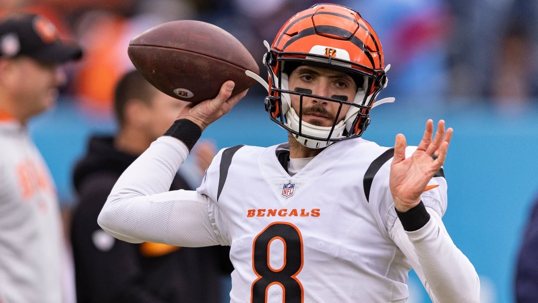 Cincinnati Bengals quarterback Brandon Allen during pre-game