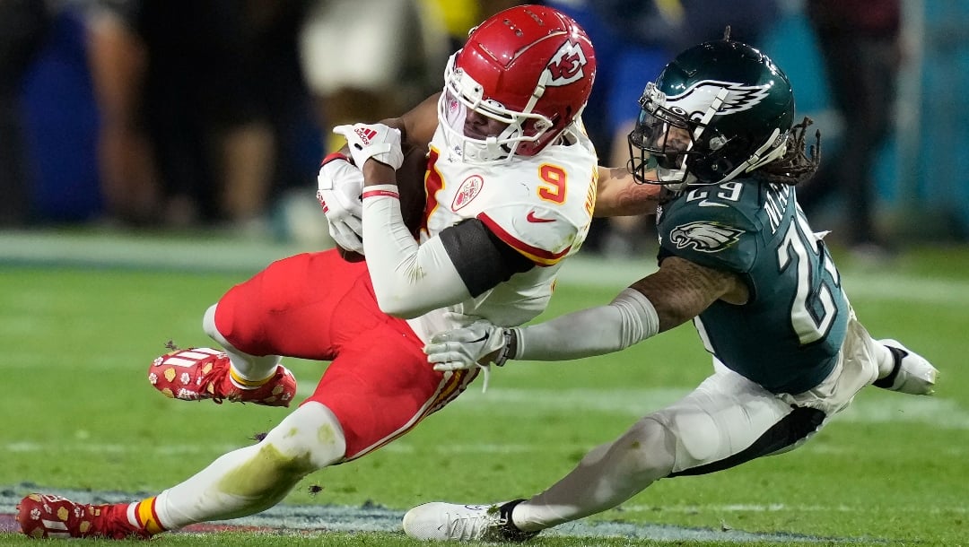 What Was JuJu Smith-Schuster's Receiving Yards Total in Super Bowl 57 vs. Eagles?