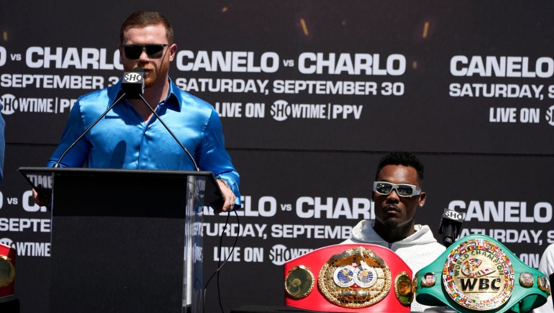 Canelo Alvarez Vs Jermell Charlo On Sept 30 2023 In Las Vegas NV